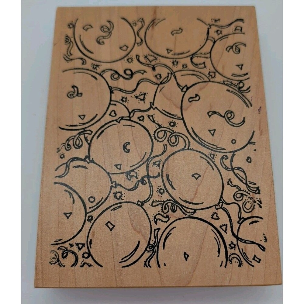 northwoods rubber stamps Balloons Background Party Birthday Celebration